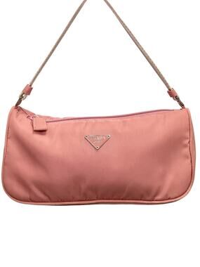 Prada Vintage Mini Tessuto Pink Nylon Handbag